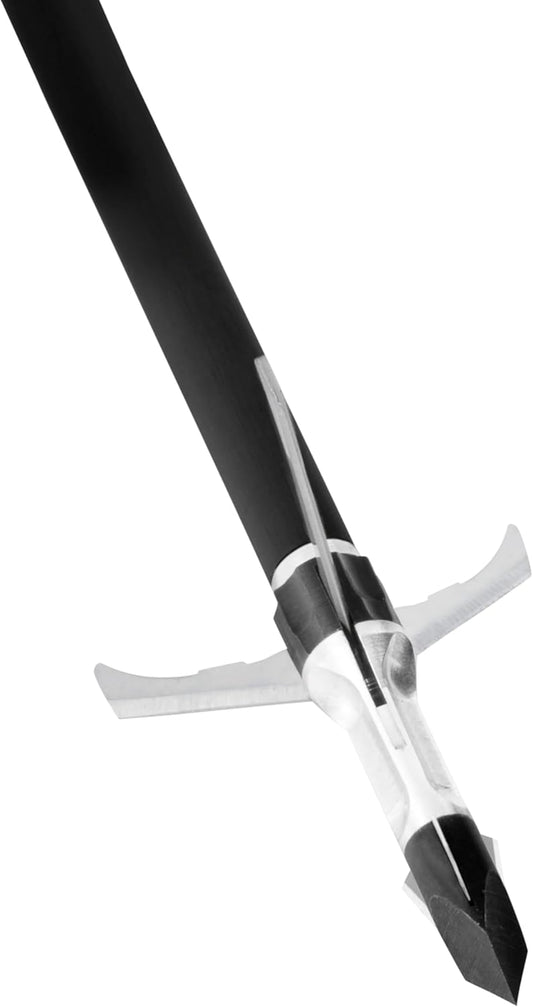 GRIM REAPER, 1903 Razortip Expandable Broadhead 100gr, 1-3/8" Cut, 3-Blade Design – Durable Razorcut Broadheads for Big Game Hunting