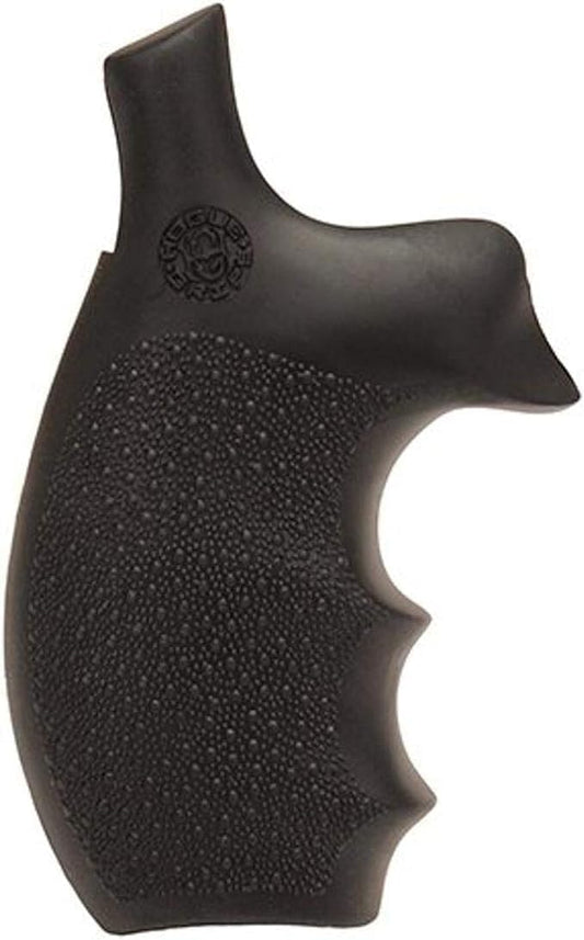Hogue, Bantam Style Rubber Grip for S&W K or L Frame Revolvers, Round Butt, Black - 62000