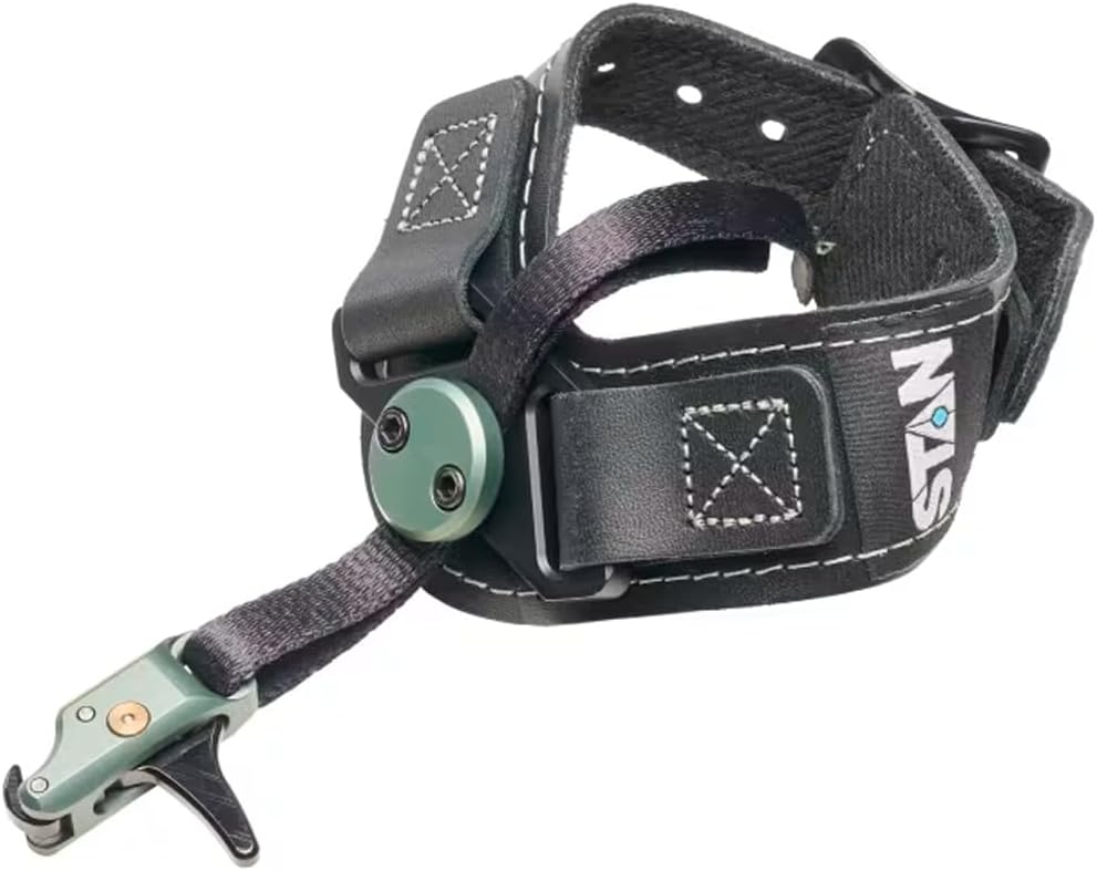 Stan, SoleX Clicker Index Finger Bowhunting Archery Release - Wrist Strap Open Hook Trigger Aid with Click Mechanism, Fast Reset, Adjustable Length, Travel & Tension
