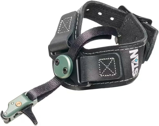 Stan, SoleX Clicker Index Finger Bowhunting Archery Release - Wrist Strap Open Hook Trigger Aid with Click Mechanism, Fast Reset, Adjustable Length, Travel & Tension