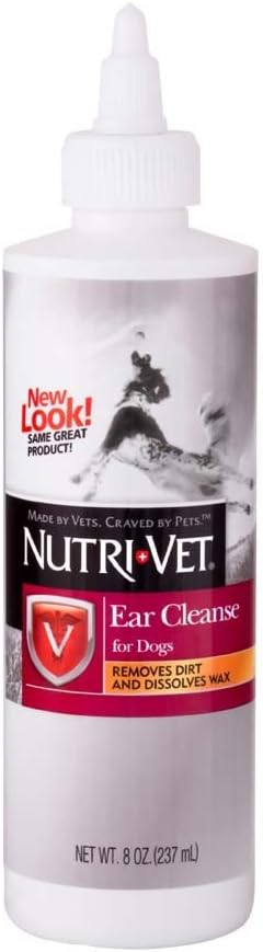Nutri-Vet, (3 Pack) Ear Cleanse Liquid for Dogs - 8-Ounces each