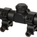 TRUGLO, 4x32MM Compact Tactical Hunting Shooting Durable Waterproof Fogproof Scratch-Resistant Aluminum Tube Diamond Reticle Riflescope with Weaver-Style Rings & Lens Covers Included