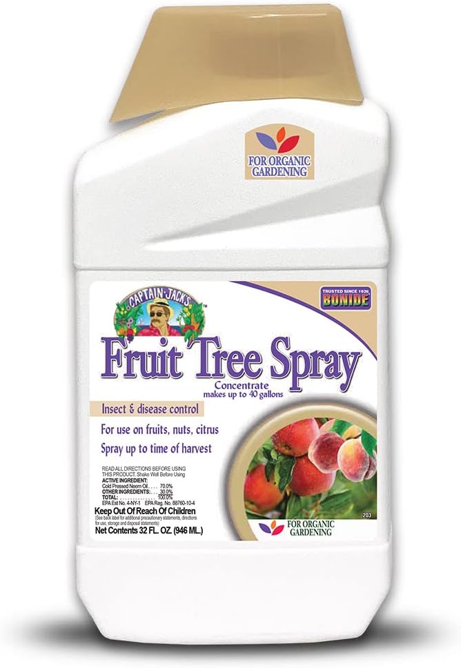 Bonide, Captain Jack's Fruit Tree Spray, 32 oz Concentrate, Insect & Disease Control Spray for Organic Gardening
