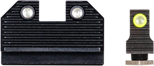 Night Fision, Optics Ready Stealth .290-.297 Night Sight Set Compatible with Glock 43/43X/43X MOS Designed for Lower 1/3rd Co-Witness with Shield RMSc, Holosun 507K & EPS Carry, Swampfox Sentinel