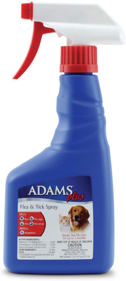 Adams, Flea & Tick Spray Plus Precor 16 oz - Pack of 2