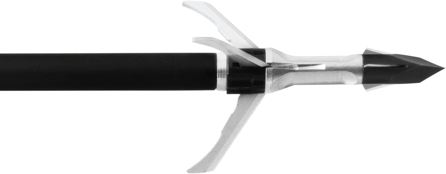 GRIM REAPER, 1903 Razortip Expandable Broadhead 100gr, 1-3/8" Cut, 3-Blade Design – Durable Razorcut Broadheads for Big Game Hunting