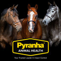 PYRANHA, Zero-Bite All Natural Fly Spray - Ready to Use Water Based Repellent for Horses, Dogs, Cats, Ferrets, Caged Pets, Livestock | Repels Flies, Gnats, Mosquitoes, No-See-UMS
