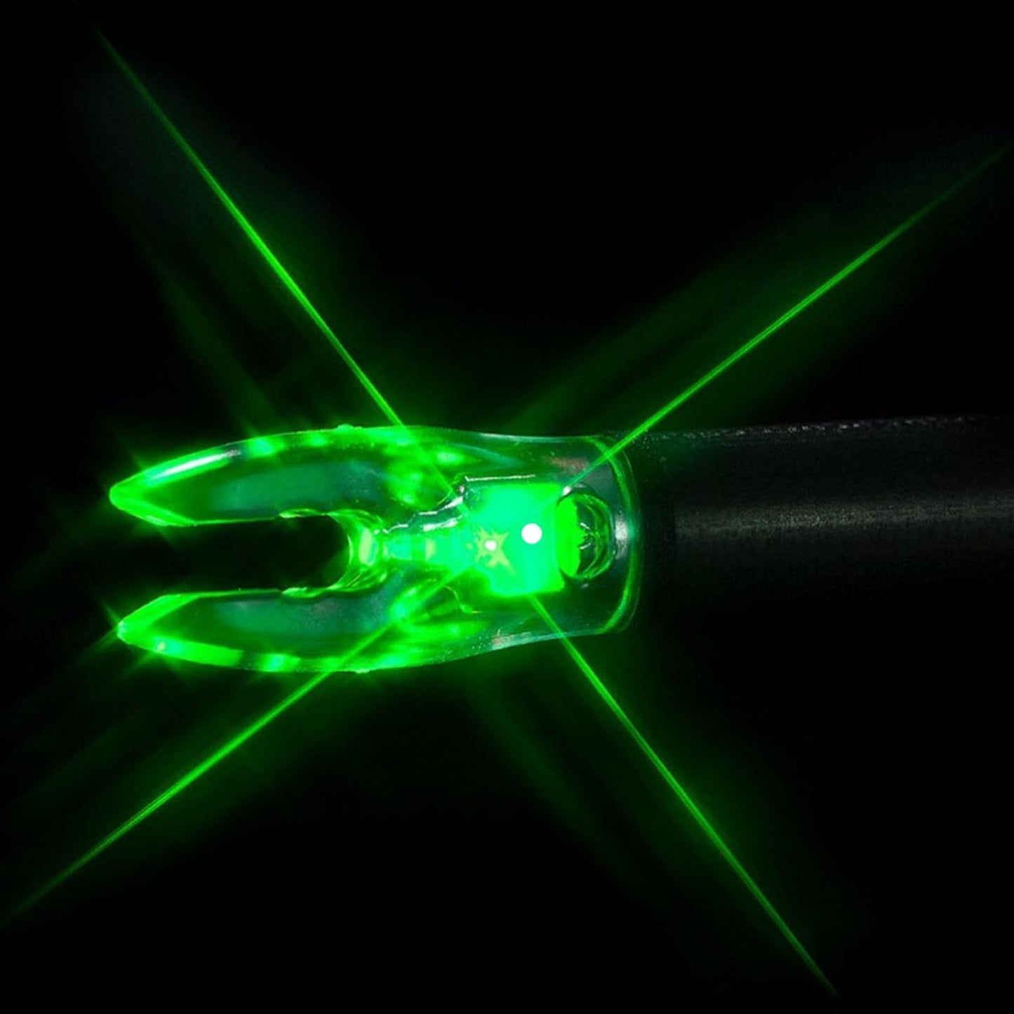 Nockturnal, Fit Universal Size Green Lighted Arrow Archery Nocks, 3 Pack, Model:NT-305