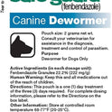 Merck, SAFE-GUARD (fenbendazole) Canine Dewormer for Dogs, 2gm pouch (ea. pouch treats 20lbs.), Blue, 0.07 Ounce (Pack of 3) (033576/001-033576)