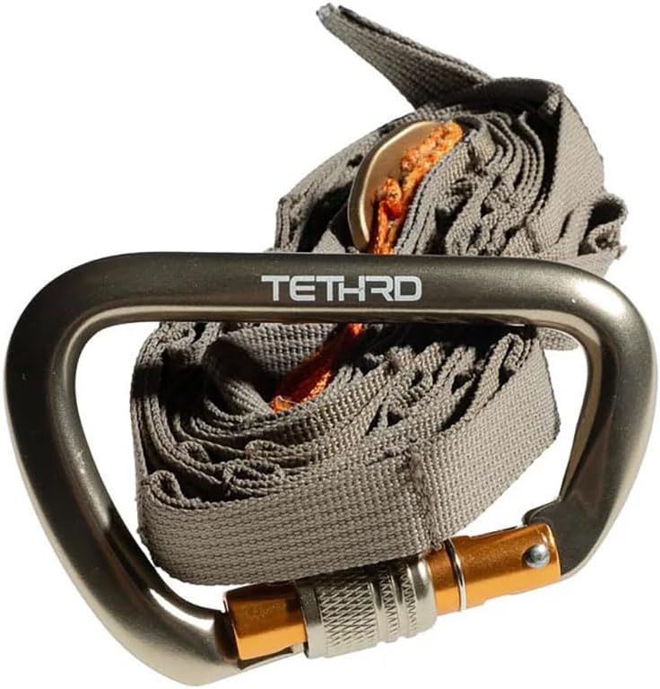 Tethrd, HYS Strap - Durable 7' Long Gear Hanger for Saddle Hunting - T Hook Included for Quick Connection