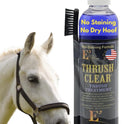 E3, Thrush Clear for Horses - 8oz - Non-Staining Quick Acting Formula. Horse Thrush Treatment. Hoof Hardener. Applicator Brush Included.