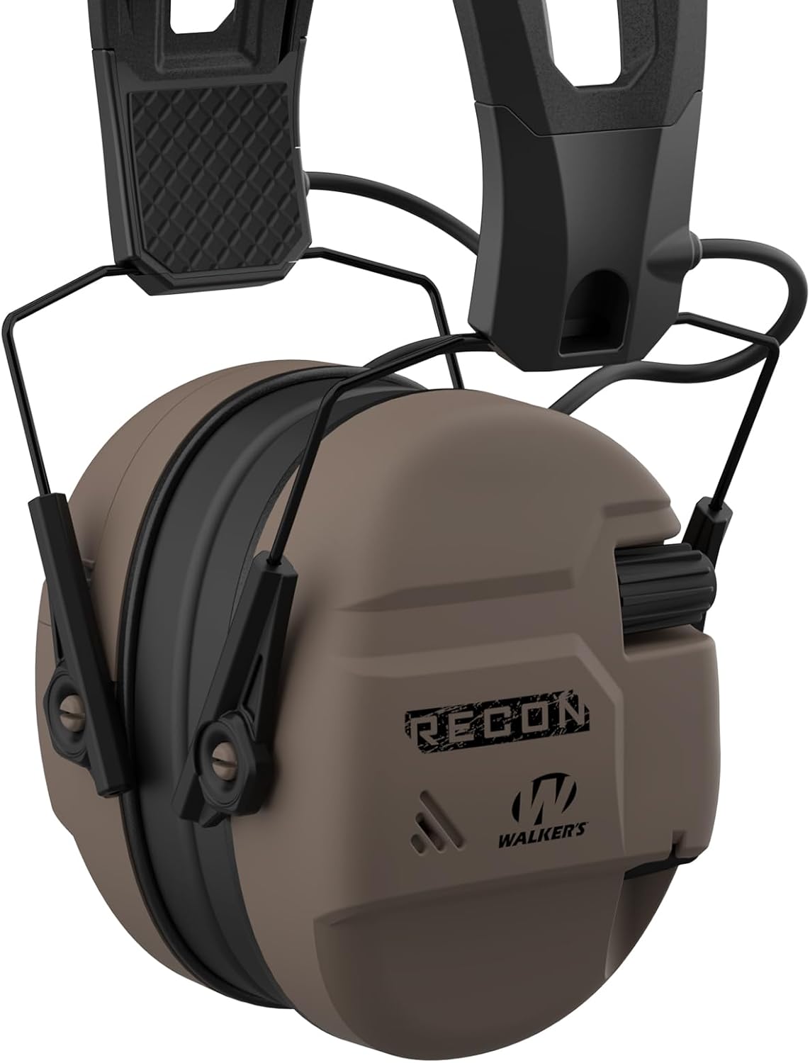 Walker's, Recon Digital Muffs - Durable IPX4 Resistant Shooting Hearing Protection Electronic Muffs, 2 AAA Batteries Included