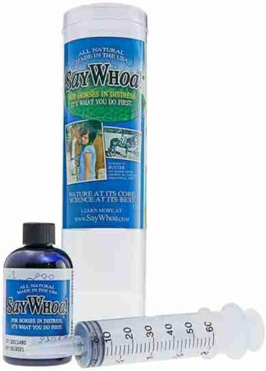 Say Whoa, for Horses in Distress: Promotes Normal Digestive Flow, Blue, 4Wx10L