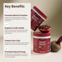 Snap Supplements, Heart Beets, Organic Beet Root Powder, Mixed Berry, 30 SRV