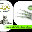 ALZOO, Natural Flea & Tick Squeeze-On for Cats, Helps Repel Fleas, Ticks & Mosquitos, Up to 3-Months Protection, Plant-Based Active Ingredients, Water-Resistant, 3 EZ-On Applicators Per Pack