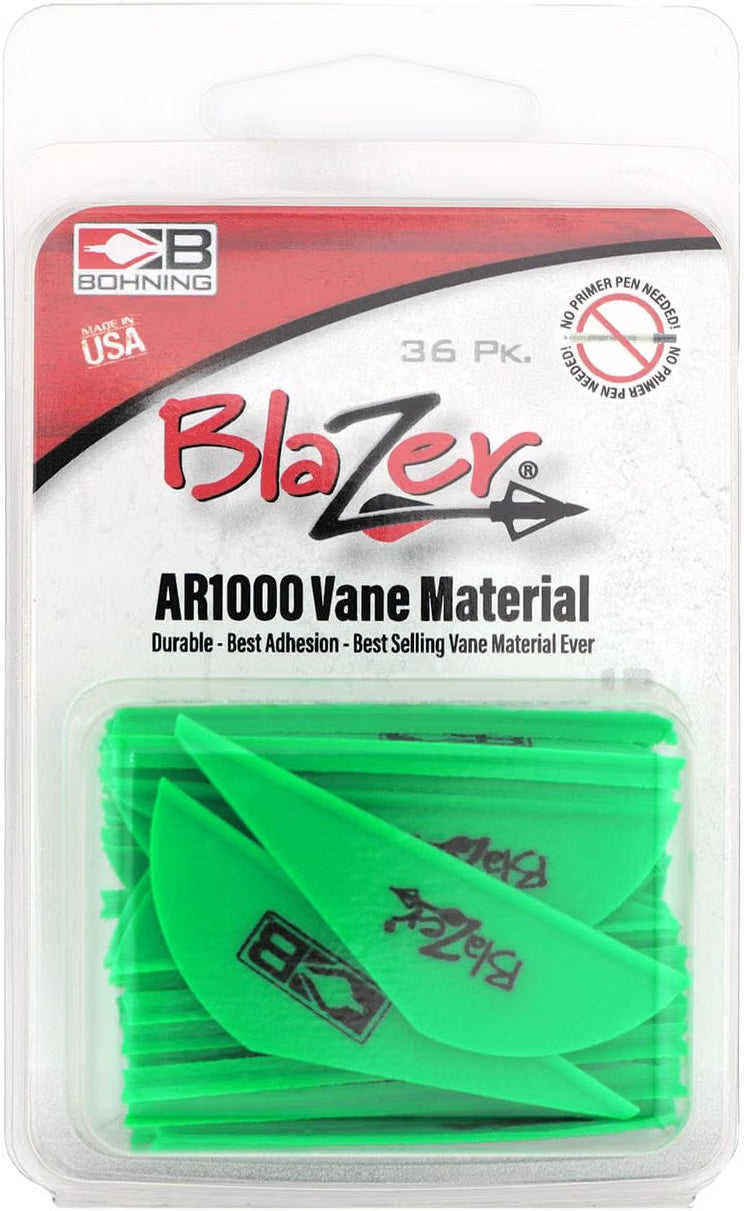 Bohning, Blazer Vane 36ct N Green 2"(1pk)