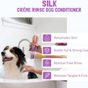 Bio-Groom, Silk Creme Rinse Dog Conditioner - Conditioner for Dogs, Puppy Conditioner, Dog Conditioner Detangler, Dog Hair Conditioner - 32 Fl Oz 1-Pack