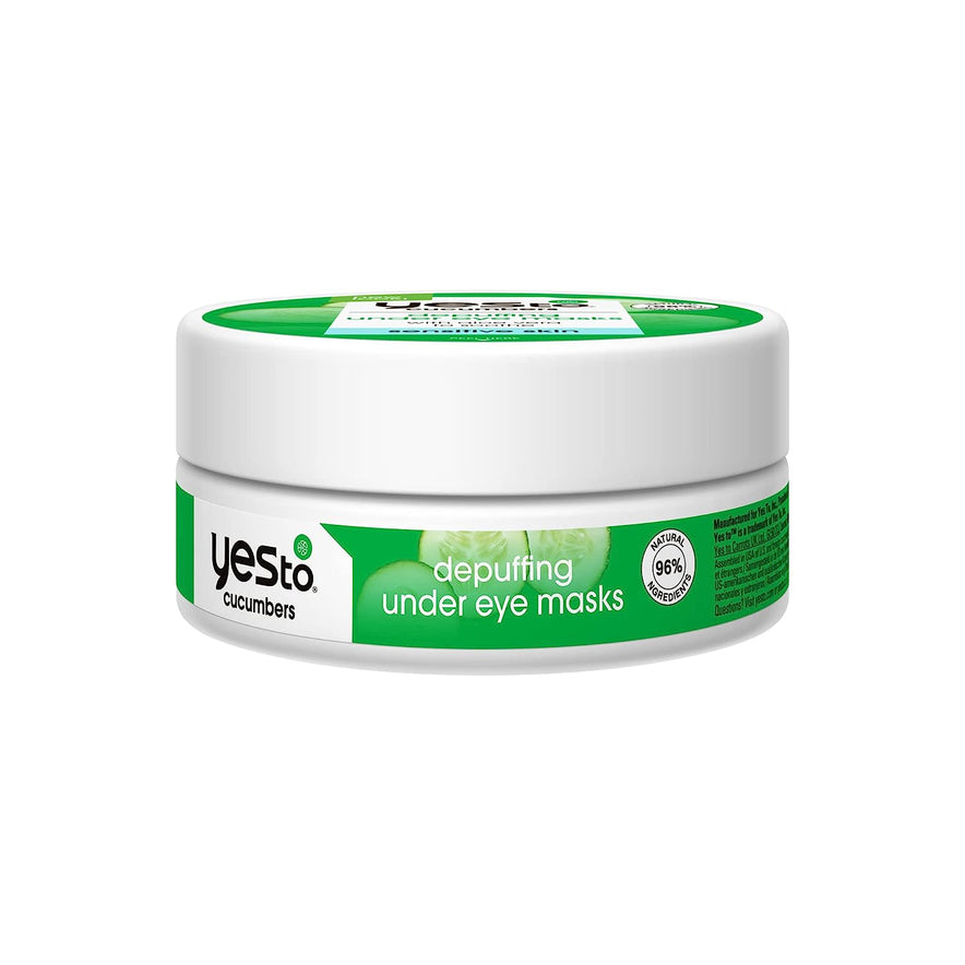 Yes To Soothing Depuffing Under Eye Masks for Sensitive Skin , Cucumber 8 Count
