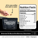 STRONG COFFEE COMPANY, INSTANT BLACK COFFEE - 30 Servings, Extreme Focus, Adaptogen Coffee, No Jitters, No Crash