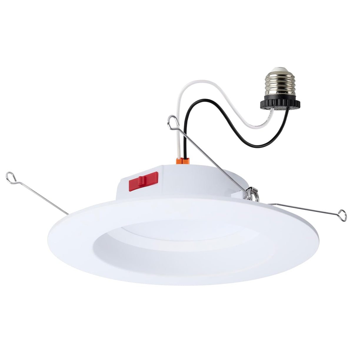 Nuvo, 8 Watt LED Downlight Retrofit; 5-6 Inch; CCT Selectable; Round; White Finish S12602