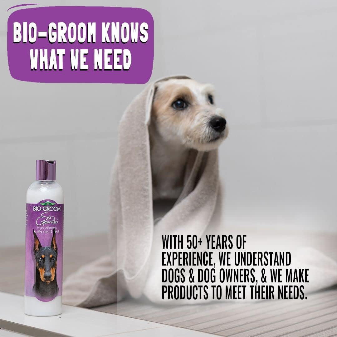 Bio-Groom, Silk Creme Rinse Dog Conditioner - Conditioner for Dogs, Puppy Conditioner, Dog Conditioner Detangler, Dog Hair Conditioner - 32 Fl Oz 1-Pack