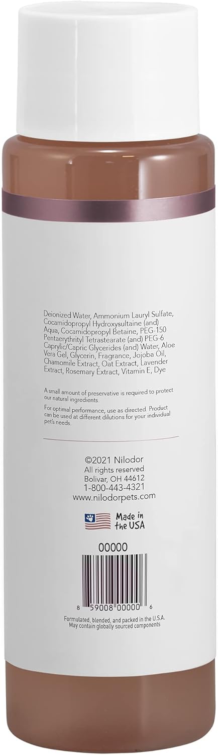 Bobbi Panter, Whitening Dog Shampoo Aloe Vera, Chamomile, Jojoba & Lavender – Brightening Natural Formula for All Coats, Enhances Shine & Softness, Tear-Free, 20:1 Concentrate, Made in USA, 13 oz