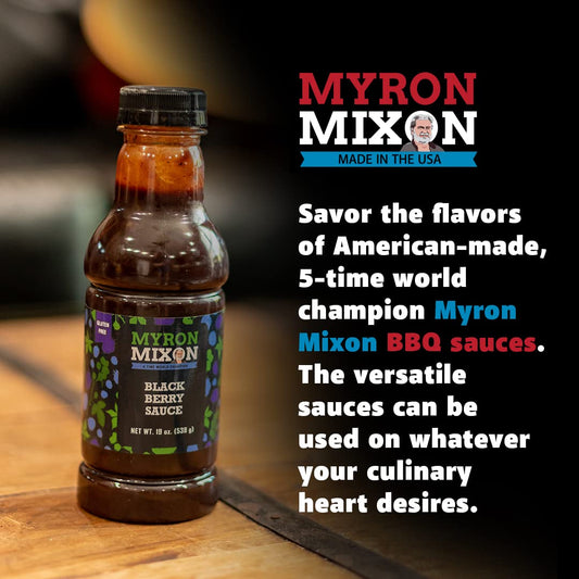 Myron Mixon, BBQ Sauce | Honey Smoked BBQ | Champion Pitmaster Recipe | Gluten-Free BBQ Sauces, MSG-Free, USA Made | 16 Oz Bottle