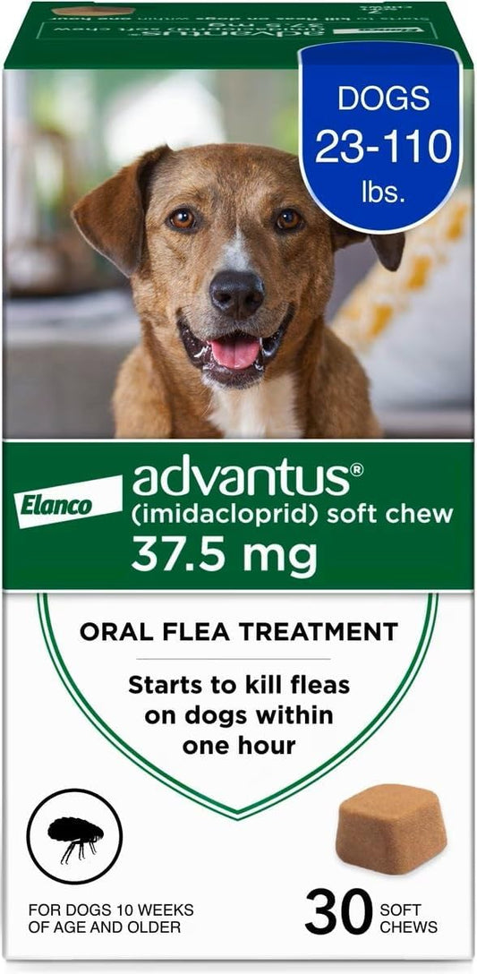 Advantus, Dog Fast Acting Oral Flea Treatment Soft Chews Dogs 23 - 110 lbs. | 30 ct.