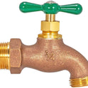 Eastman, Heavy-Pattern Hose Bibb, 3/4 Inch MIP Connection x 3/4 Inch MHT Connection, Brass Plumbing Fitting, 48629