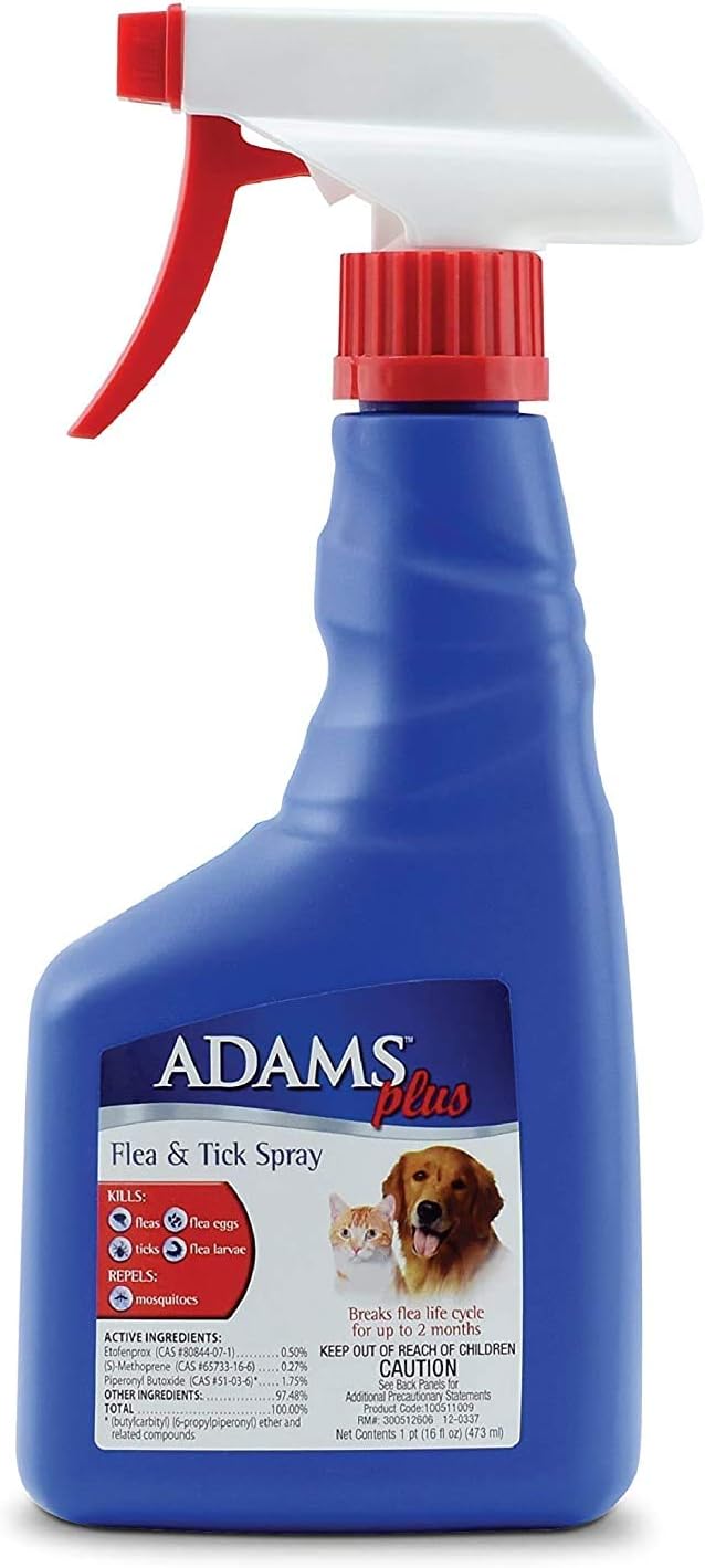 Adams, Flea & Tick Spray Plus Precor 16 oz - Pack of 3