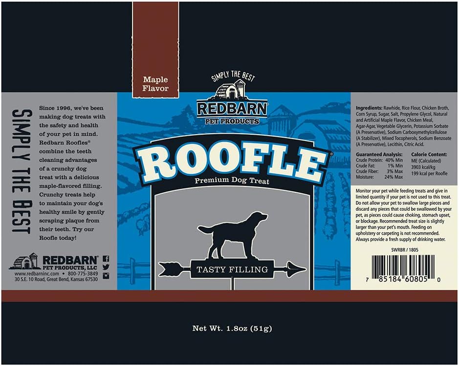 Redbarn, Roofle Premium Dog Treats 10 Count