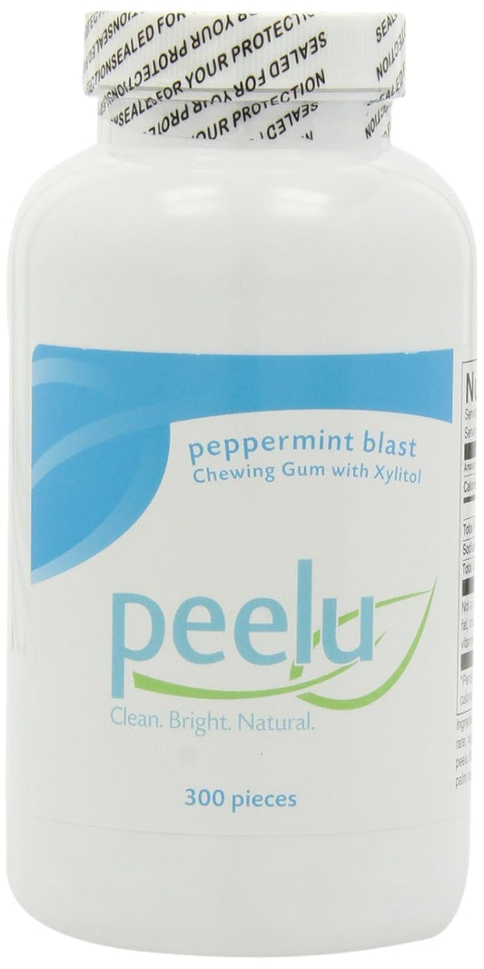 the Peelu Co., Chewing Gum, Peppermint, 300-Count