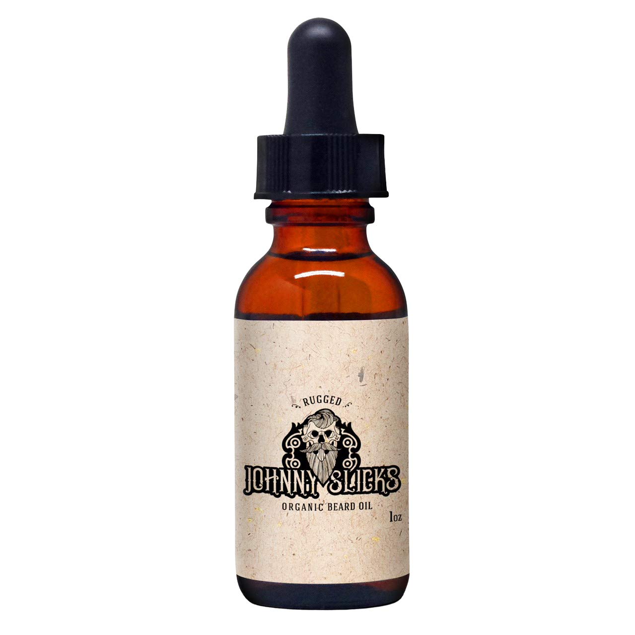 Johnny Slicks, Organic Beard Oil | Moisturize, Soften, Promote Hair Growth, Reduce Itch (US Made, Veteran Owned Handcrafted with Clean Ingredients), Rugged