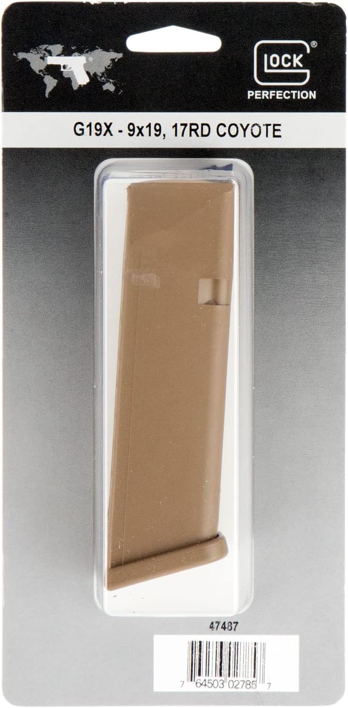 Glock, 47487 9mm, 17Rd, Coyote Brown Finish, Fits All Generations of Glock 17/19X/34