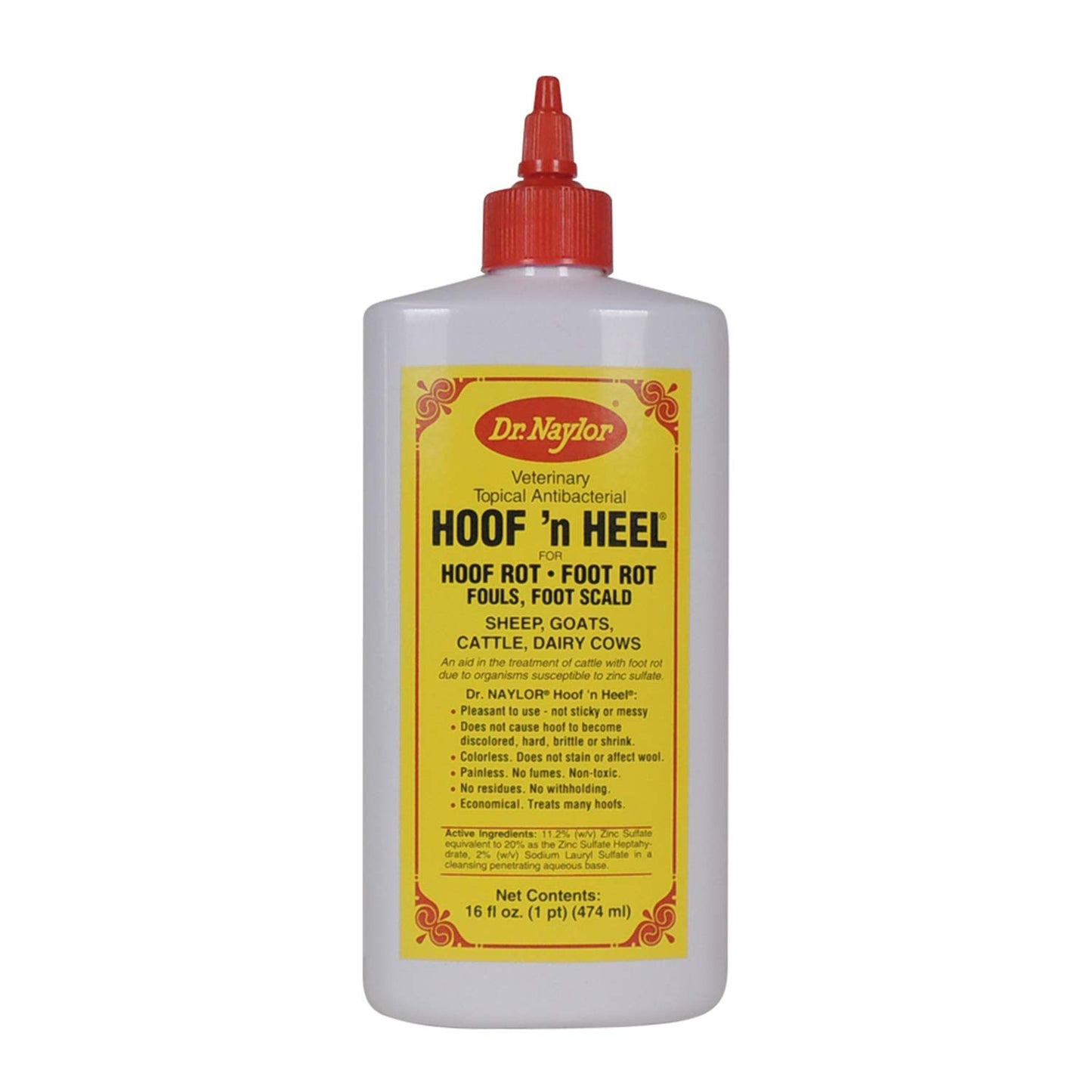 Dr. Naylor, Hoof 'N Heal, Hoof Rot Foot Rot Wound Care, 16oz, Sheep Goat Cow Horse, 1-pack