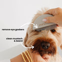 Pupwell, Detailer Comb for Removing Tear Stains, Crust, and Eye Mucus and Small Tangles