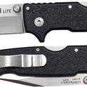 Cold Steel, SR1 Lite 8Cr14MoV Steel 4" Blade Griv-Ex Handle Tactical Self-Defense Folding Knife with Tri-Ad Locking Mechanism, Pocket/Belt Clip