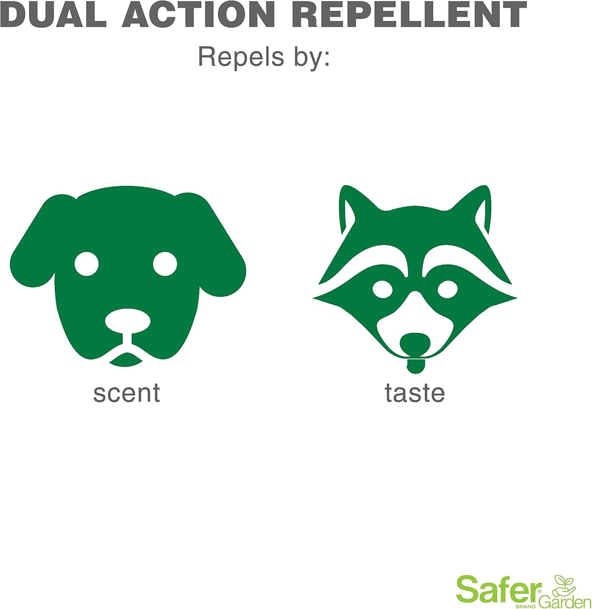 Safer, Garden Animal Repellent Ready-to-Use Spray – Dual-Action Formula Repels Birds, Cats, Deer, Dogs, Groundhogs, Rabbits, Raccoons, Skunks & Squirrels – Protects up to 375 Sq Ft - SG3145, 24 fl oz