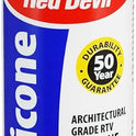 Red Devil, 0816 100% Silicone Sealant Architectural Grade, Silicone Architectural Grade RTV Sealant, A Water-Resistant Adhesive for Interior and Exterior Use, 9.8 oz. Tube, White, 1-Pack