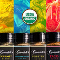Carmalete's, Organic Taco Seasoning Mix - Mexican Spice Blend, Made for Tacos, Fajitas, Tortilla Wrap, Beef, Chicken, Pork, Fish or Shrimp, Nachos and Dips - 3oz