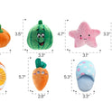 Nocciola, Dog Squeaky Toys, Plush Small Dog Toys for Dogs, Stuffed with Squeakers,12 pcs Puppy Toys with a Carrying Bag for Small Medium Size
