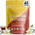 Healthy Living Proteins, Hydrolyzed Multi Collagen Peptides Powder Types I, II, III, V & X - Grass Fed Bovine, Wild Caught Marine, Free Range Chicken - Gluten Free (Vanilla, 16 oz)
