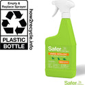 Safer, Garden Animal Repellent Ready-to-Use Spray – Dual-Action Formula Repels Birds, Cats, Deer, Dogs, Groundhogs, Rabbits, Raccoons, Skunks & Squirrels – Protects up to 375 Sq Ft - SG3145, 24 fl oz