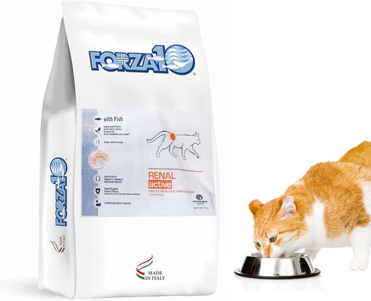 Forza10, Active Kidney Renal Diet Dry Cat Food for Adult Cats, Kidney Care Cat Food for Heart and Kidney Problems, Wild Caught Anchovy Flavor, 4 Pound Bag