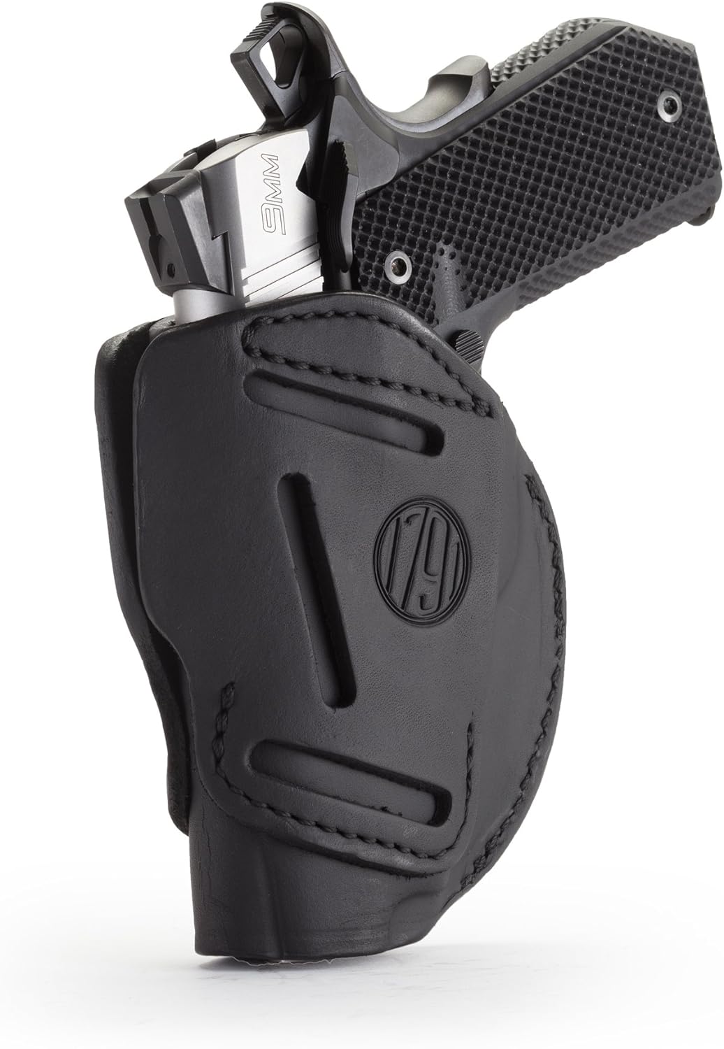 1791, GunLeather 3-Way 1911 Holster - Ambidextrous OWB CCW Holster - Right or Left Handed Leather Gun Holster - Fits All 1911 Models Sig, Colt, Kimber, Ruger, Browning, Taurus and Remmington