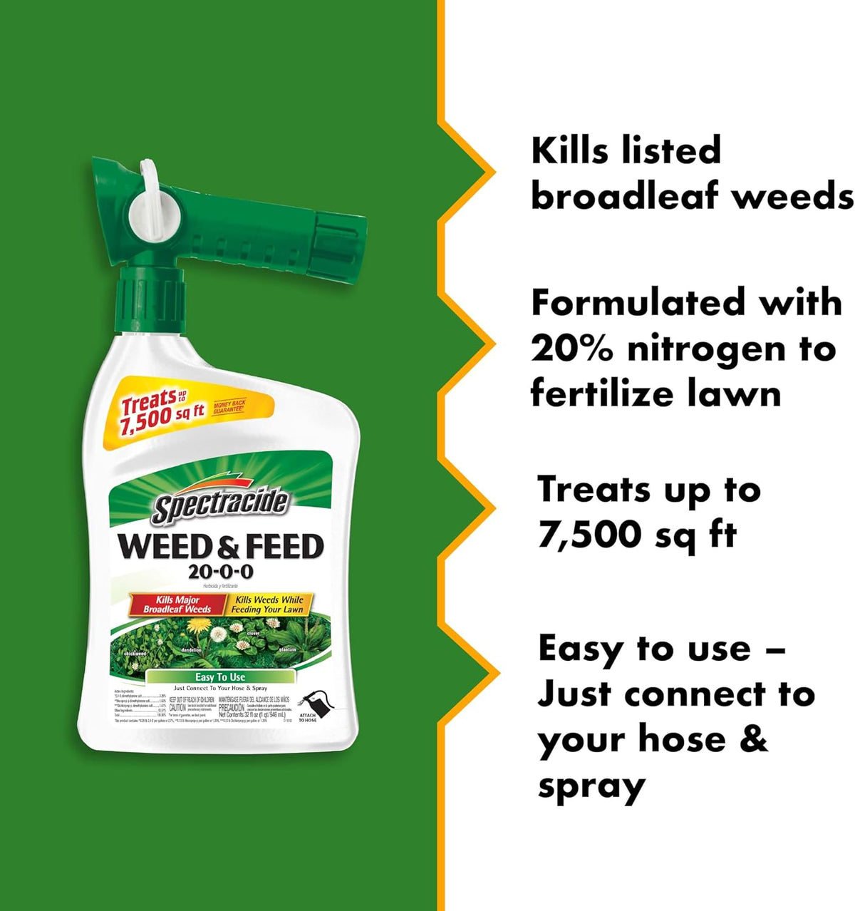 Spectracide, Weed & Feed 20-0-0 (Ready-to-Spray) (32 fl oz), 1 pack