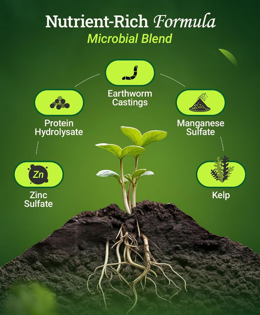 Foxfarm, Bushdoctor Kangaroots Liquid Root Drench - Root Inoculant to Develop Root Mass, Full of Microbes and Nutrients Formula for Hydroponic & Soil Application - NPK 0.8-0.1-0.03 (Pint)