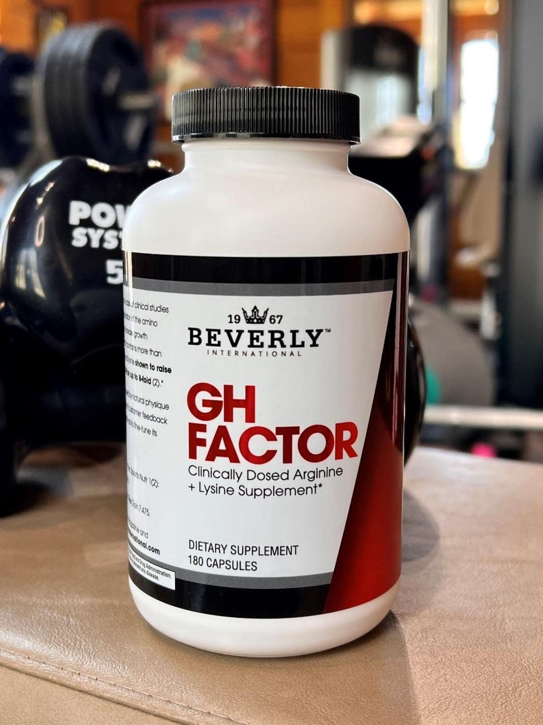 Beverly International, GH Factor, 180 Capsules. Raise Levels by Up to 8-Fold. Clinically Dosed Arginine + Lysine Supplement. P.M. Growth Promoter for Men & Women. Revitalize Your Physique.