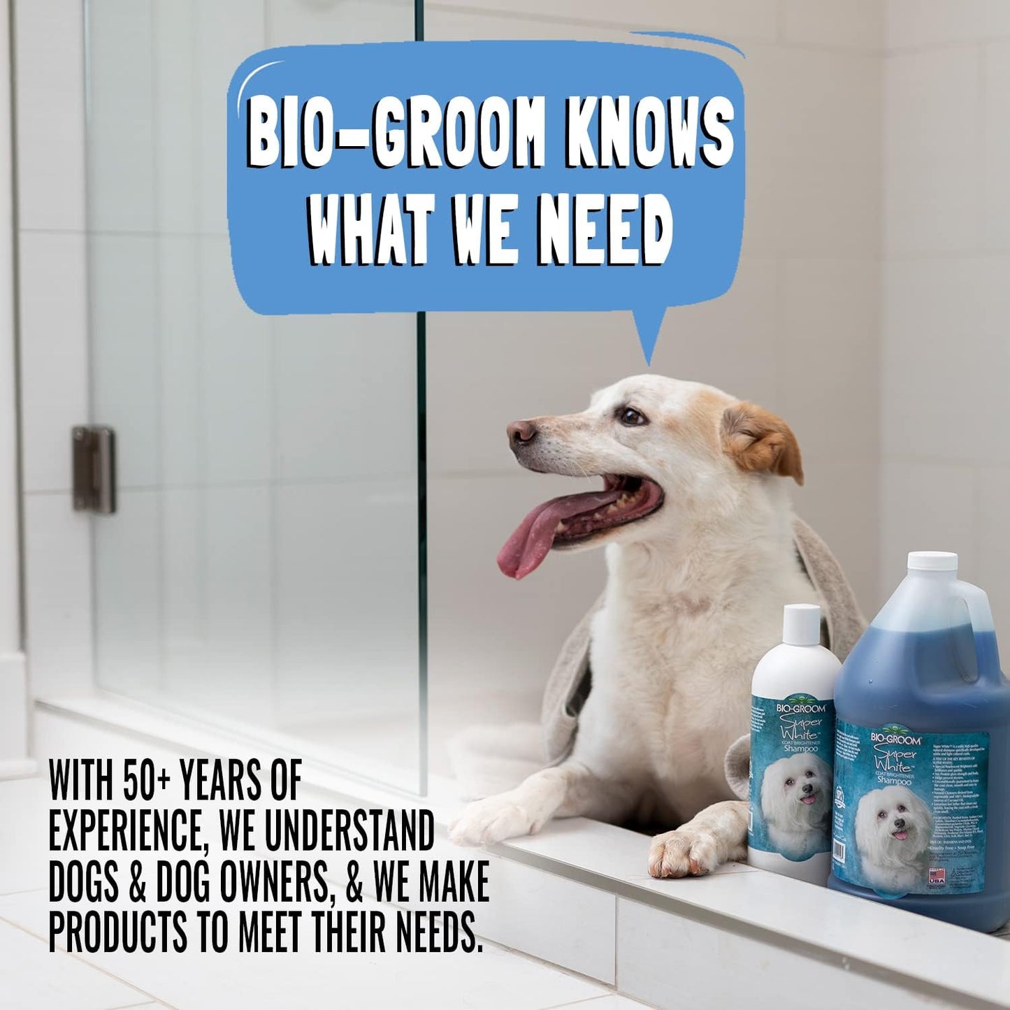Bio-Groom, Oatmeal Dog Shampoo – for Allergies and Itching, Cruelty-Free, Dog Bathing Supplies, Puppy Shampoo for Sensitive Skin, Made in USA, Anti-Itch Dog Products – 32 fl oz 1-Pack