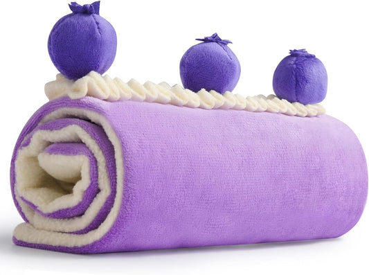 Nocciola, Dog Snuffle Toy, Blueberry Cake Snuffle Mat for Puppies Puzzle Puppy Toy with Crinkle, Hide and Seek Interactive Enrichment Toys for Small Medium Dogs, Dog Gift Birthday Cake Toy